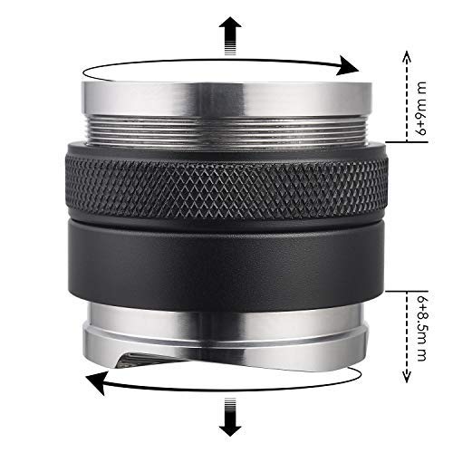 MATOW 58mm Coffee Distributor and Tamper  Dual Head Coffee Leveler Fits for Portafilter  Increased Adjustable Depth- Professional Espresso Hand Tampers - Image 3
